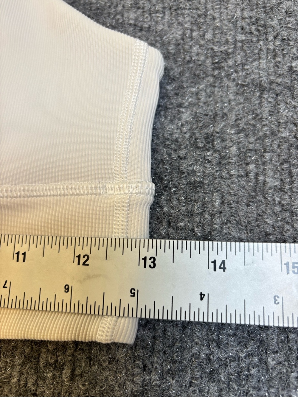 Lululemon Energy High Neck Longline Ribbed Bra White Size 4 6 GUC - Picture 6 of 9